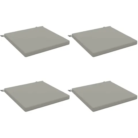 vidaXL Coussins de siège SOEST 4 pc 100 % polyester Gris – 415251 – image 2