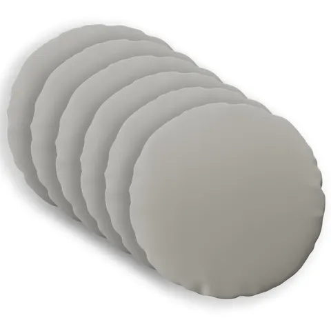 vidaXL Coussin 6 pc HEERLEN Gris Ø 50 cm Polyester – image 2