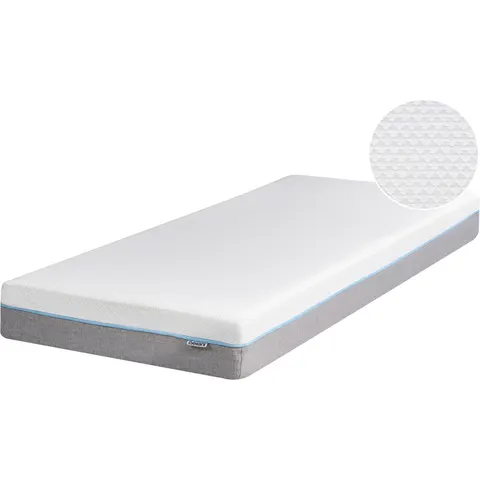 GLEE - Traagschuimmatras - Wit - 90 x 200 cm - Polyester – afbeelding 2