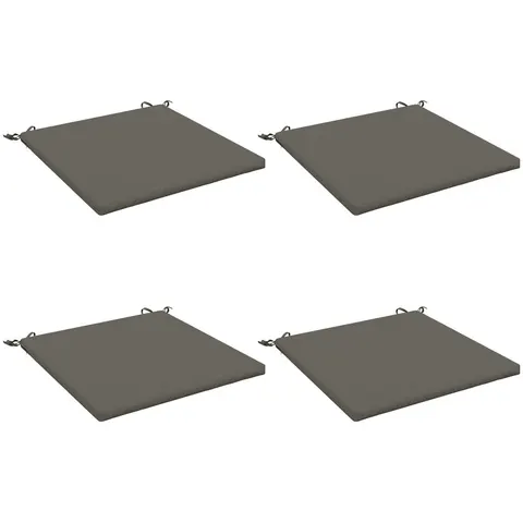 vidaXL Coussins de siège SOEST 4 pc 100 % polyester Gris – 417972 – image 3