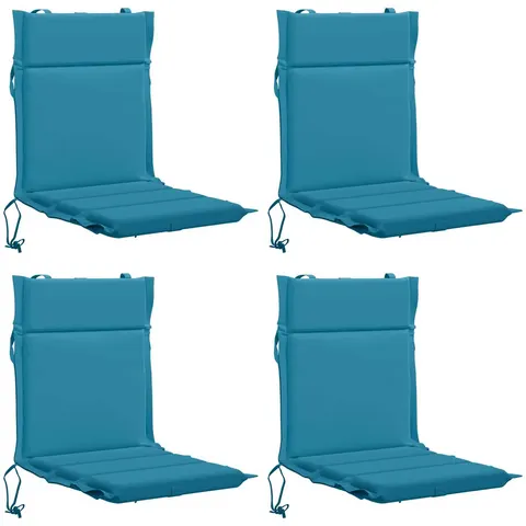 vidaXL Coussin de chaise à dossier bas GEMERT 4 pc 100 % polyester – 433484 – image 2