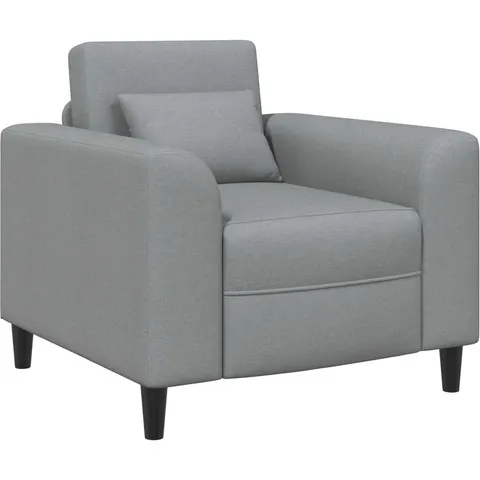 vidaXL Fauteuil Gris clair Tissu – 523161 – image 2