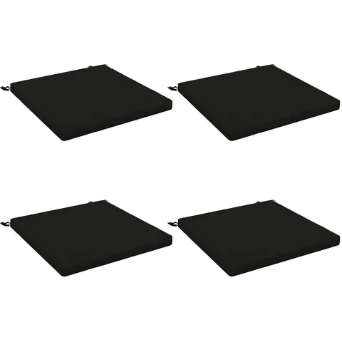 vidaXL Coussins de siège SOEST 4 pc 100 % polyester Noir – 415015 – image 3