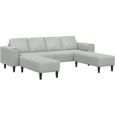 vidaXL Canapé de salon 3 pc Gris clair – 899958 – image 3