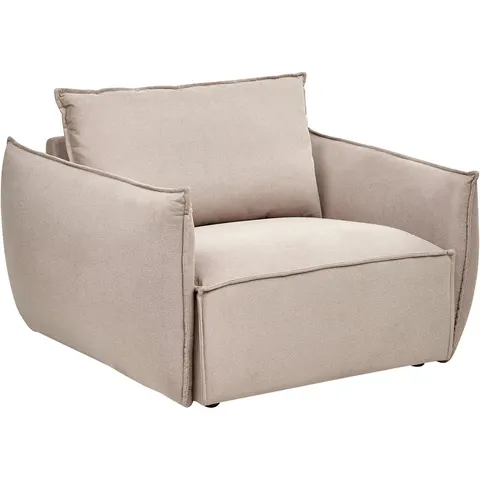 KUNES - Fauteuil - Taupe - Polyester – afbeelding 2