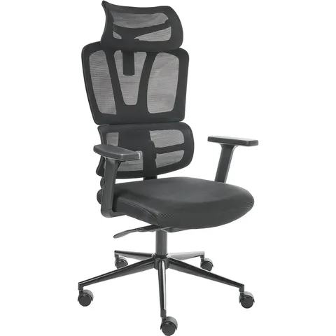 OMEGA - Bureaustoel - Zwart - Mesh – afbeelding 2