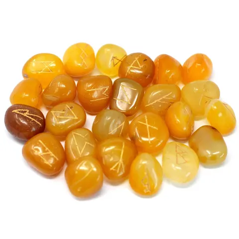 Indiase Runenstenen - Gele Onyx – afbeelding 2