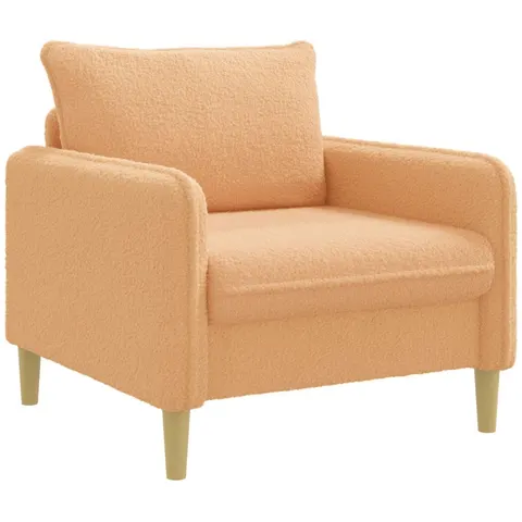 vidaXL Fauteuil XL Beige Bouclé – image 2