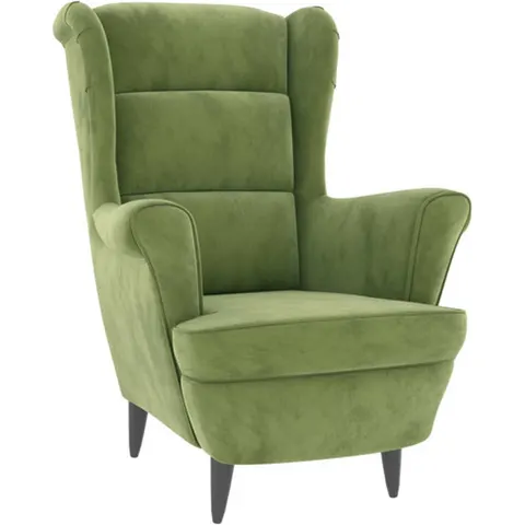 vidaXL Fauteuil vert clair velours – image 2