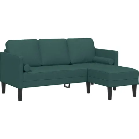 vidaXL Ensemble de Canapés avec coussin Vert foncé Polyester – 783882 – image 2