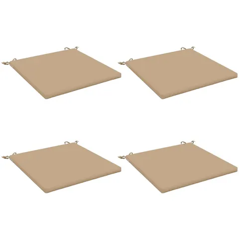 vidaXL Coussins de siège SOEST 4 pc 100 % polyester Sable – 416111 – image 3