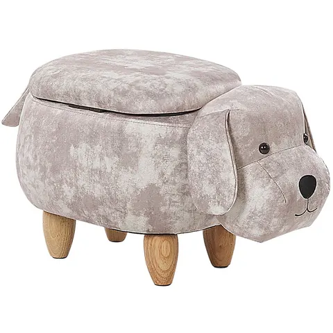 DOGGY - Hocker - Beige - Fluweel – afbeelding 2