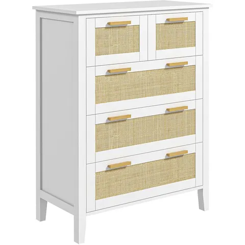 HOMCOM ladekast - MDF - 77x37x104cm - Wit – afbeelding 2