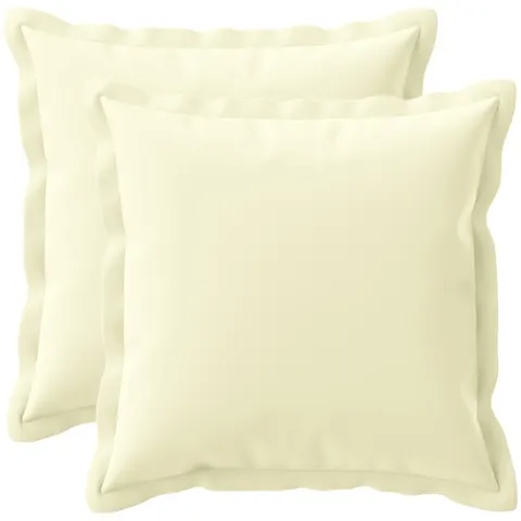 vidaXL Coussin avec oreiller HOUTEN 2 pc Crème Polyester – 779147 – image 2
