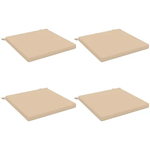 vidaXL Coussins de siège SOEST 4 pc 100 % polyester Crème – 415091 – image 2