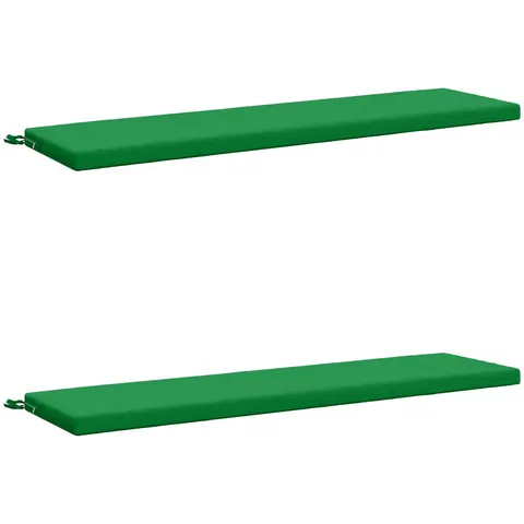 vidaXL Coussins de Banc SOEST 2 pc 100 % polyester Vert – 459064 – image 3