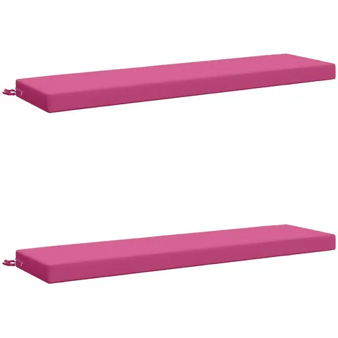 vidaXL Coussins de Banc SOEST 2 pc 100 % polyester Rose – 466680 – image 2