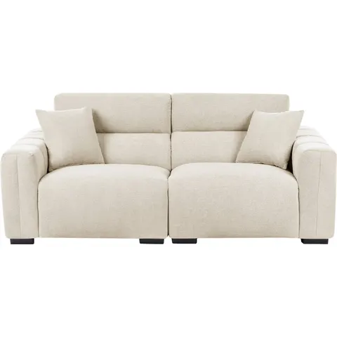 FAUSKAN - Driezitsbank - Lichtbeige - Polyester – afbeelding 2
