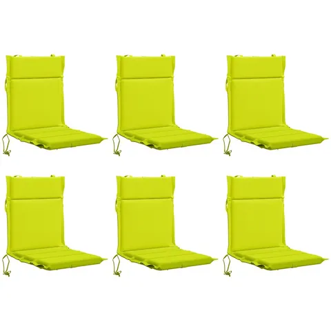 vidaXL Coussin de chaise à dossier bas GEMERT 6 pc 100 % polyester – 433286 – image 2