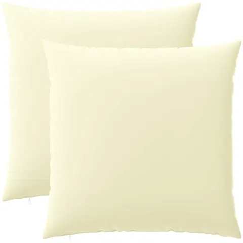 vidaXL Coussin 2 pc HEERLEN Crème 80 x 80 cm Polyester – image 2