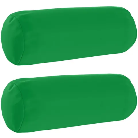 vidaXL Coussin 2 pc HEERLEN Vert Ø 15 x 40 cm Polyester – image 2