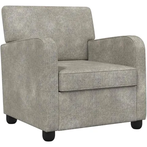 vidaXL Fauteuil Gris clair Simili daim – 590736 – image 2