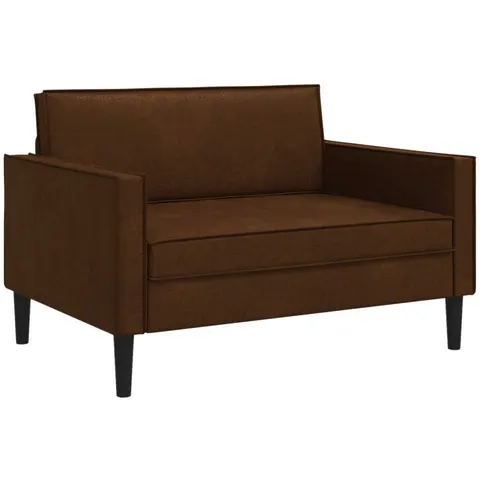 vidaXL Fauteuil XXL Marron Simili daim – image 2
