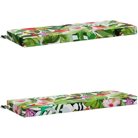 vidaXL Coussins de Banc SOEST 2 pc 100 % polyester Multicolore – 465409 – image 3