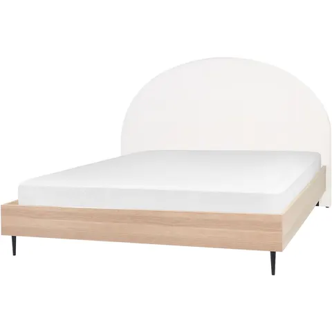 MILLAY - Bed - Gebroken wit - 180 x 200 cm - Polyester – afbeelding 2