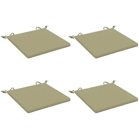 vidaXL Coussins de siège SOEST 4 pc 100 % polyester Vert clair – 412557 – image 2