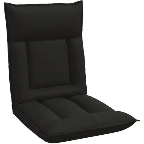 vidaXL Fauteuil de sol ajustable Noir Simili cuir – 531918 – image 2