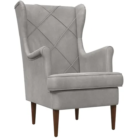 vidaXL Fauteuil Gris clair Velours – 636552 – image 2