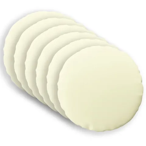 vidaXL Coussin 6 pc HEERLEN Crème Ø 50 cm Polyester – image 2