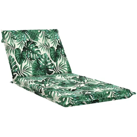 vidaXL Coussin de transat GEMERT 100 % polyester Motif feuilles – 442646 – image 2