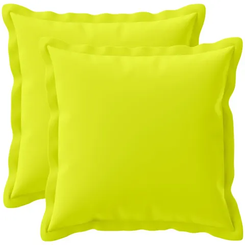 vidaXL Coussin avec oreiller HOUTEN 2 pc Vert vif. Polyester – 801336 – image 2