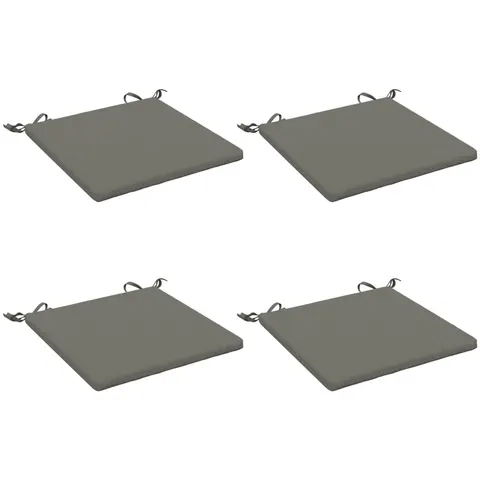 vidaXL Coussins de siège SOEST 4 pc 100 % polyester Gris – 412649 – image 2