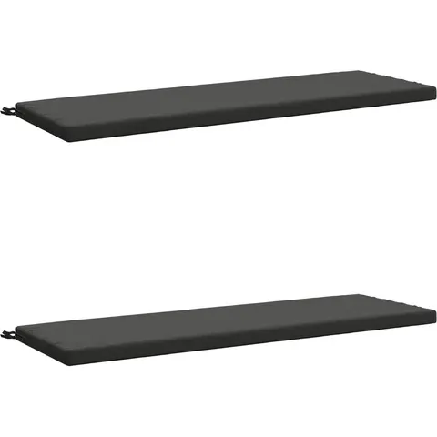 vidaXL Coussins de Banc SOEST 2 pc 100 % polyester Anthracite – 462385 – image 2