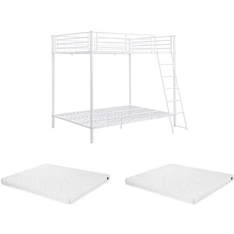Vente-unique Stapelbed metaal wit 140 x 190 cm – 171808 – afbeelding 2