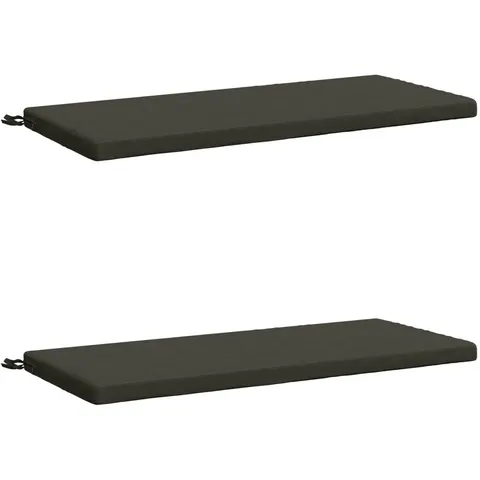 vidaXL Coussins de Banc SOEST 2 pc 100 % polyester Anthracite – 461746 – image 2