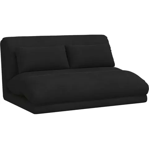 vidaXL Fauteuil de sol ajustable Noir Velours – 532199 – image 2