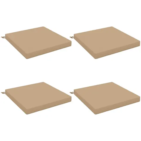 vidaXL Coussins de siège SOEST 4 pc 100 % polyester Sable – 417279 – image 3
