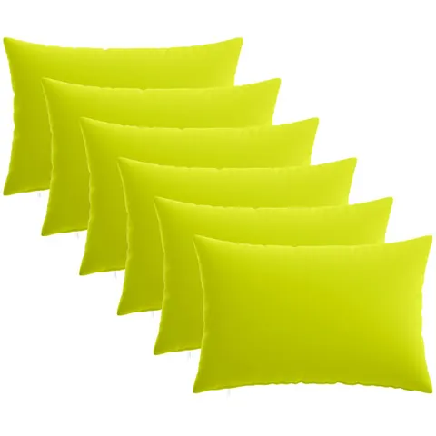 vidaXL Coussin 6 pc HEERLEN Vert vif. 40 x 60 cm Polyester – image 2