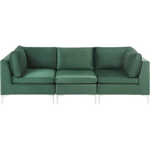 EVJA - Driezitsbank - Groen - Fluweel – afbeelding 2