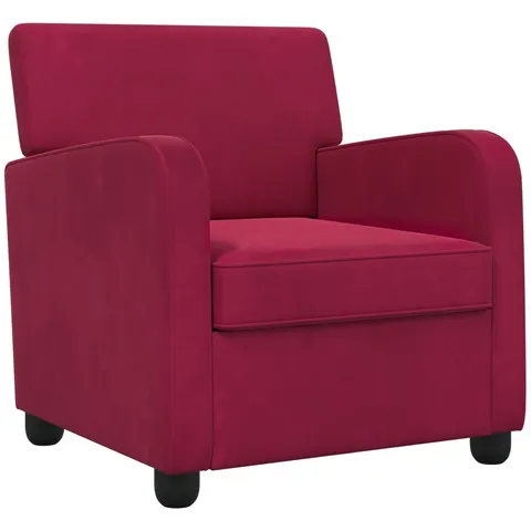 vidaXL Fauteuil Bordeaux Velours – 590668 – image 2