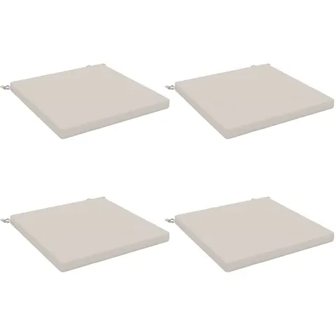 vidaXL Coussins de siège SOEST 4 pc 100 % polyester Blanc – 418412 – image 3