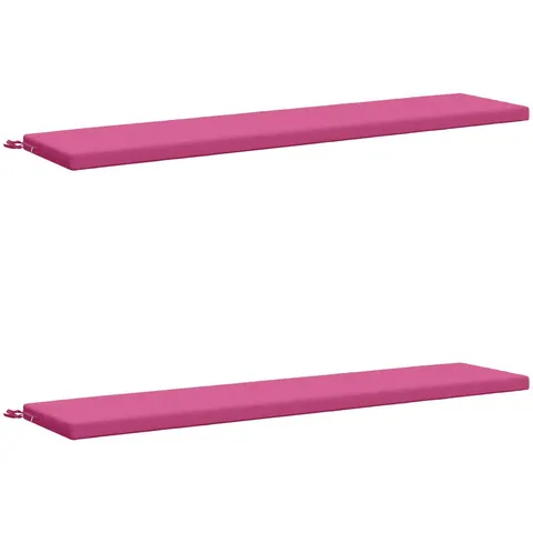 vidaXL Coussins de Banc SOEST 2 pc 100 % polyester Rose – 459729 – image 2