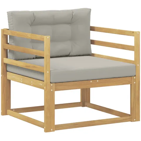 vidaXL Sofa de milieu extérieur Polyester Blanc – 650232 – image 2