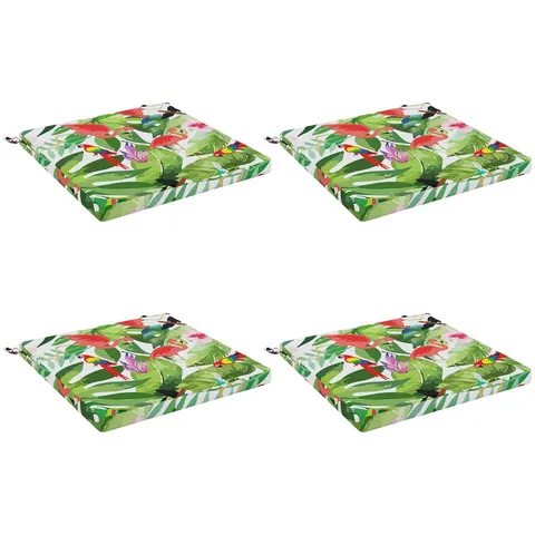 vidaXL Coussins de siège SOEST 4 pc 100 % polyester Multicolore – 418719 – image 3