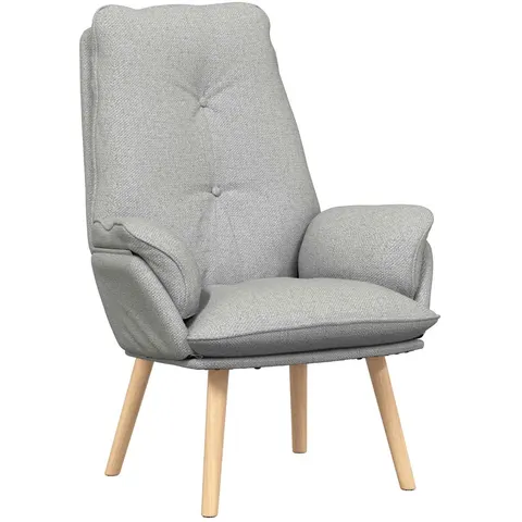 vidaXL fauteuil Gris nuage Polyester et contreplaqué – image 3