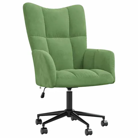 vidaXL Chaise de relaxation Vert clair Velours – 425466 – image 2